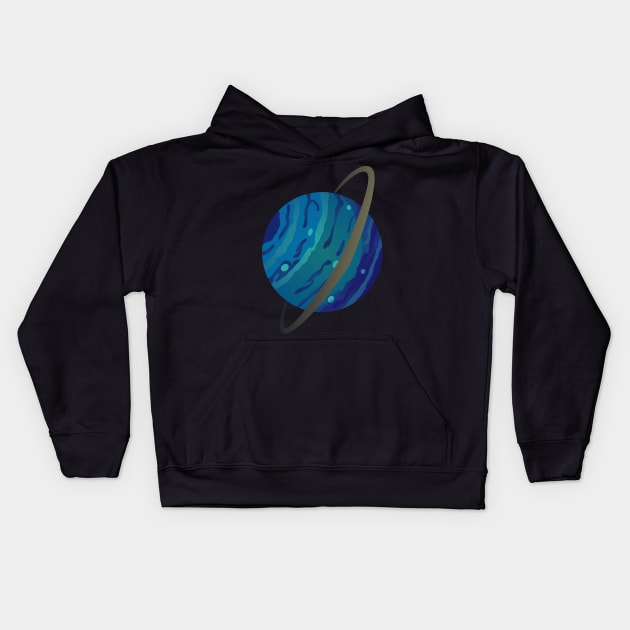 Uranus Kids Hoodie by ziafrazier